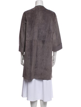 Jil Sander Calf Leather Trench Coat