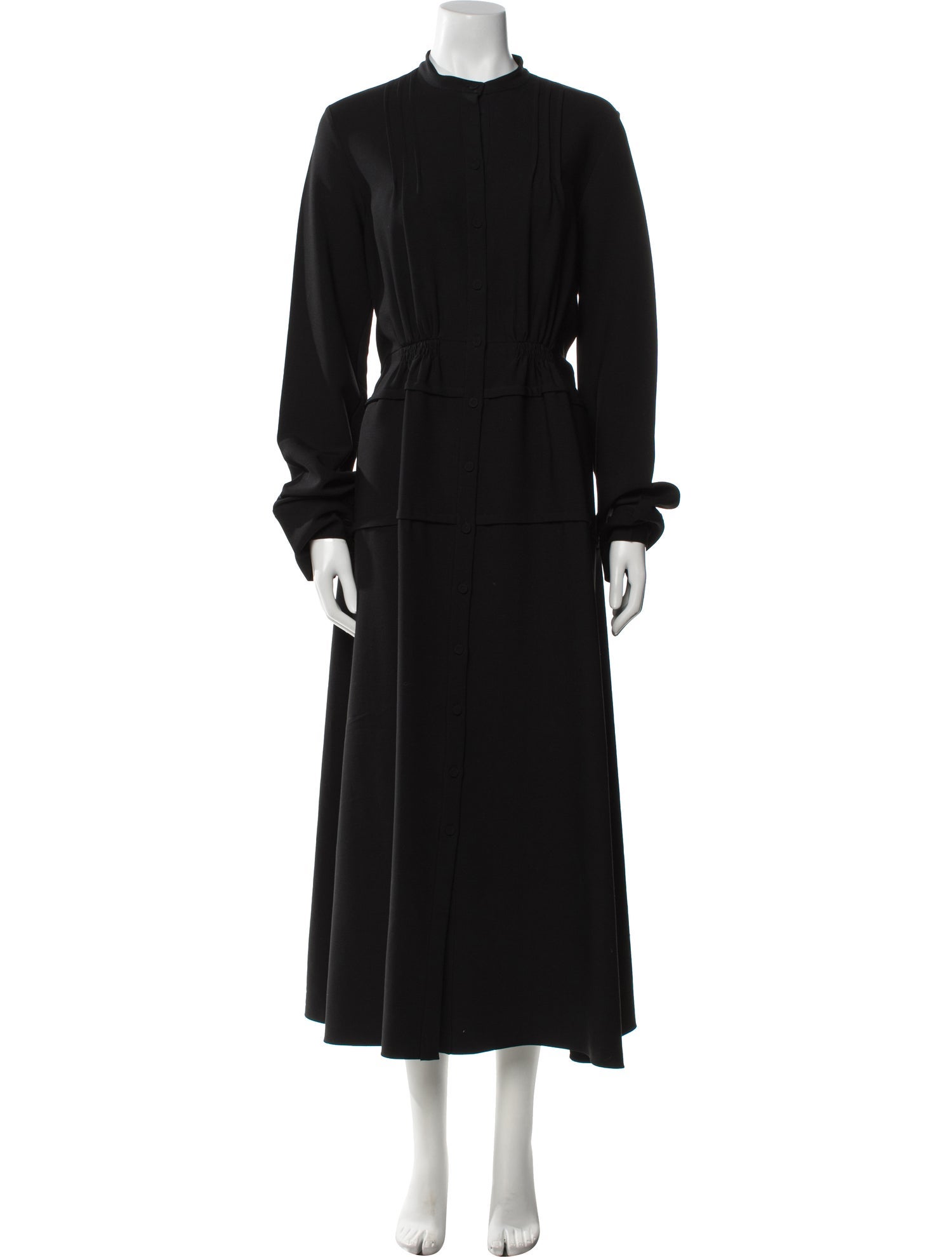 Jil Sander Virgin Wool Long Dress