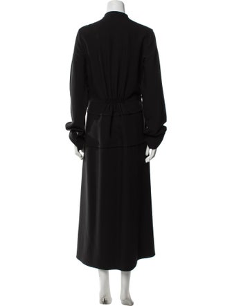 Jil Sander Virgin Wool Long Dress