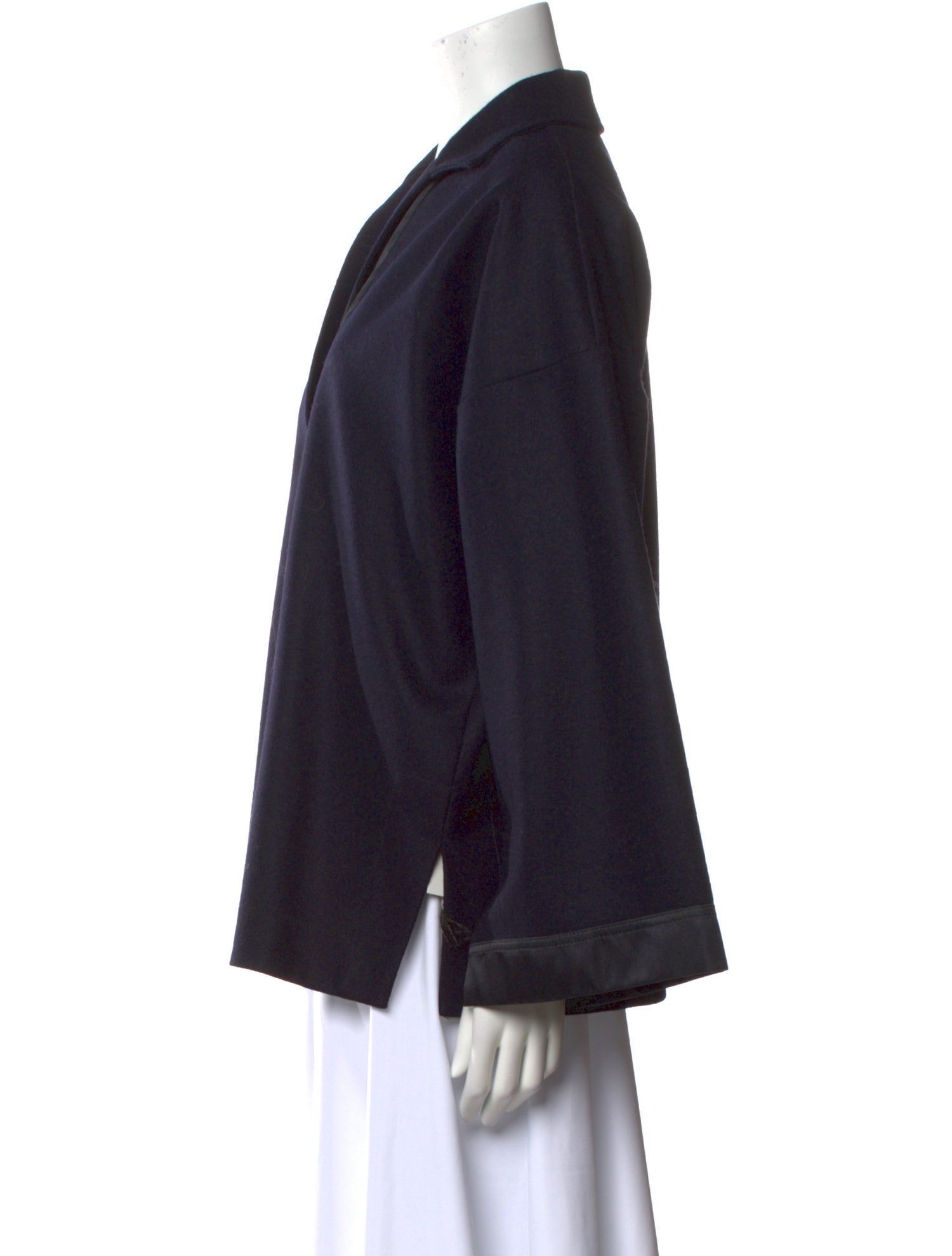 Jil Sander Wool V-Neck Blouse w/ Tags