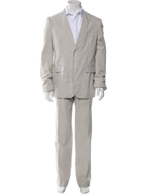 Jil Sander Plaid Print Two-Piece Suit