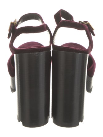 Jil Sander Velvet Slingback Pumps