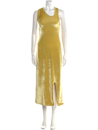 Jil Sander Scoop Neck Long Dress