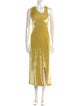 Jil Sander Scoop Neck Long Dress