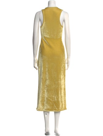 Jil Sander Scoop Neck Long Dress