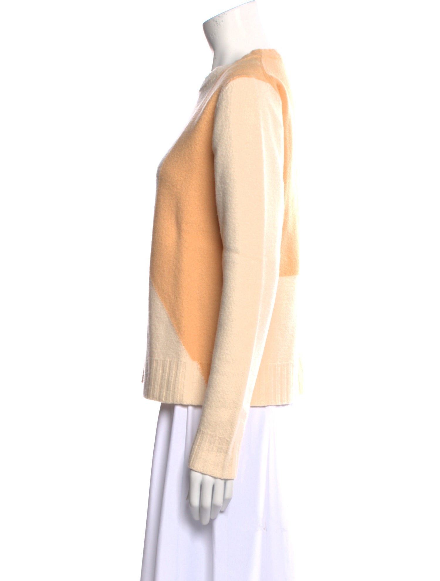 Jil Sander Wool Colorblock Pattern Sweater