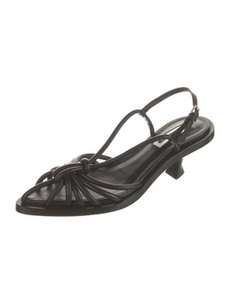 Jil Sander Leather Slingback Sandals