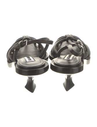 Jil Sander Leather Slingback Sandals