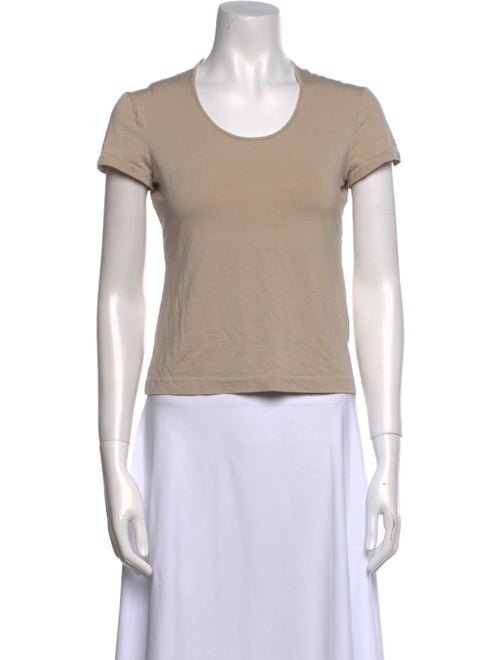 Jil Sander Silk Scoop Neck T-Shirt