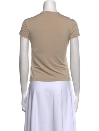 Jil Sander Silk Scoop Neck T-Shirt