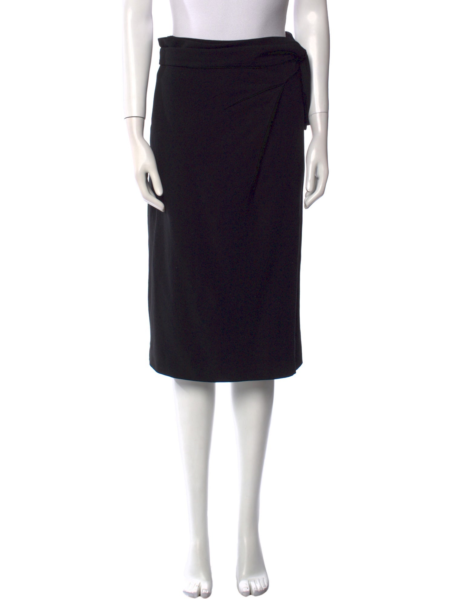 Jil Sander Virgin Wool Midi Length Skirt