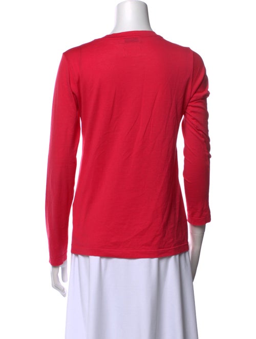 Jil Sander V-Neck Three-Quarter Sleeve Top