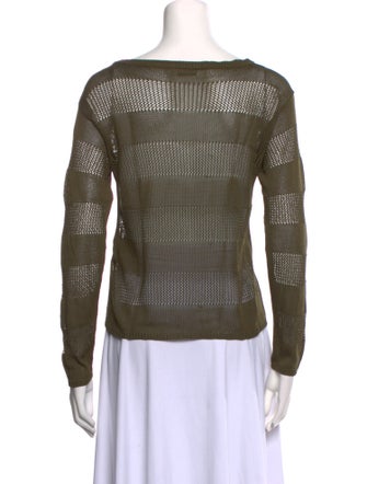 Jil Sander Silk Bateau Neckline Top