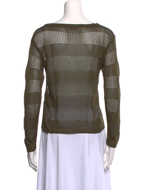 Jil Sander Silk Bateau Neckline Top