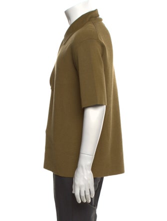 Jil Sander Collar Short Sleeve Polo Sweater