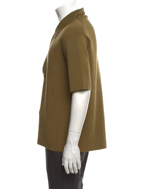 Jil Sander Collar Short Sleeve Polo Sweater
