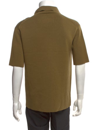 Jil Sander Collar Short Sleeve Polo Sweater