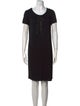 Jil Sander Navy Scoop Neck Mini Dress