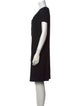 Jil Sander Navy Scoop Neck Mini Dress