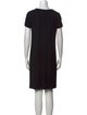 Jil Sander Navy Scoop Neck Mini Dress