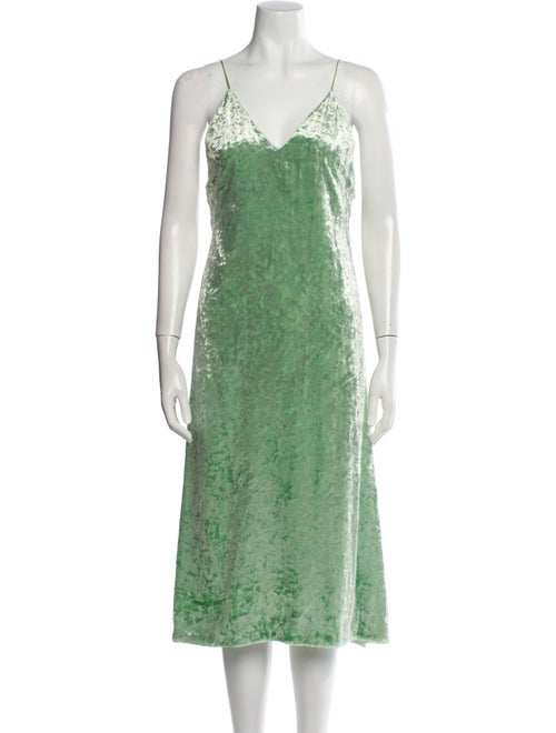 Jil Sander V-Neck Midi Length Dress