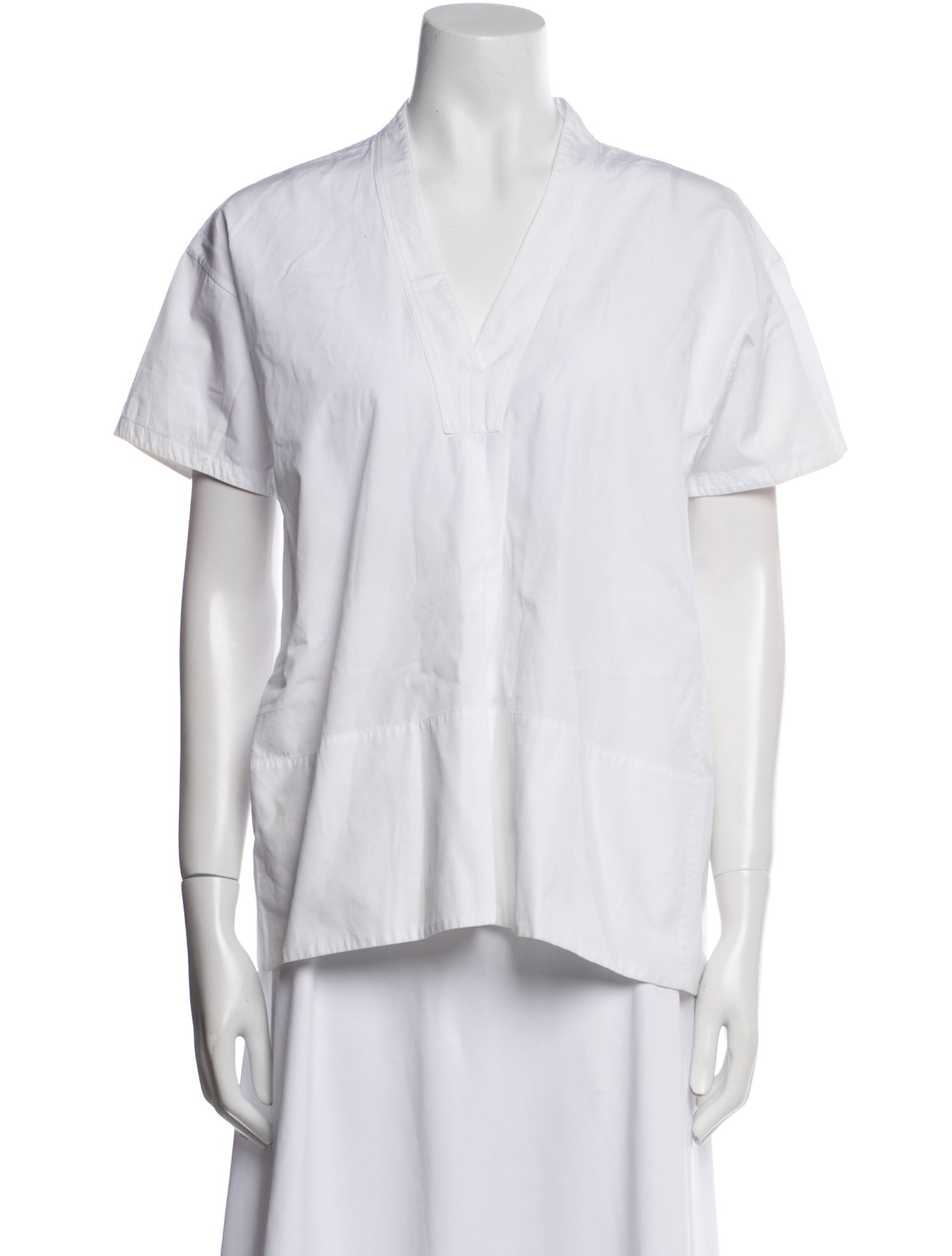 Jil Sander V-Neck Short Sleeve Top