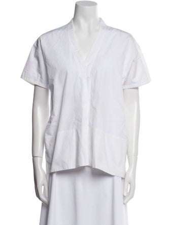 Jil Sander V-Neck Short Sleeve Top