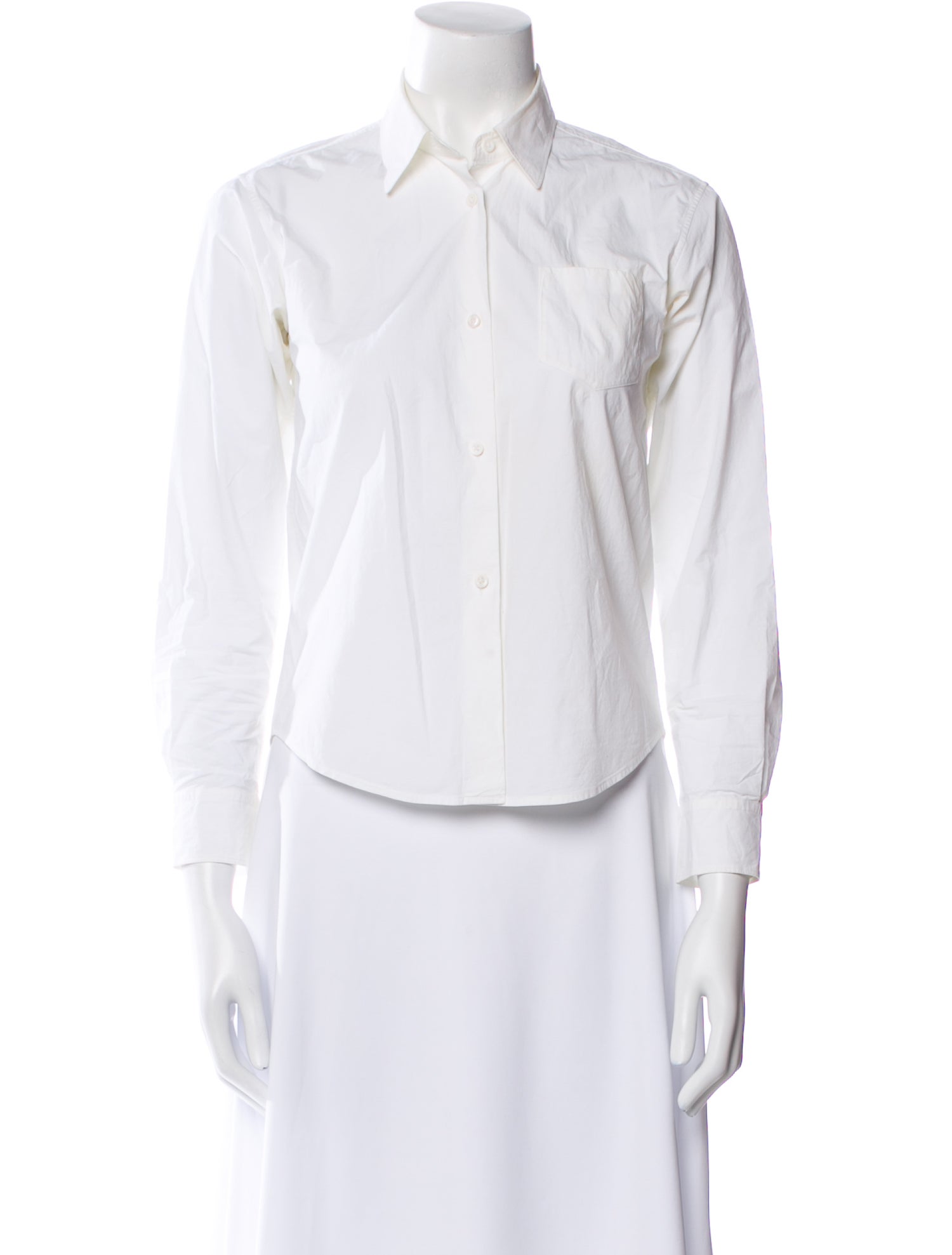 Jil Sander Three-Quarter Sleeve Button-Up Top