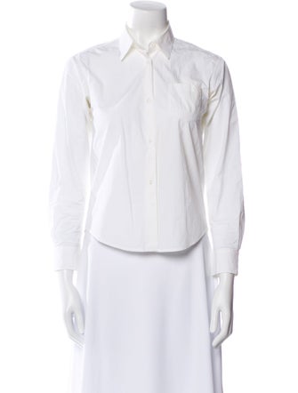 Jil Sander Three-Quarter Sleeve Button-Up Top