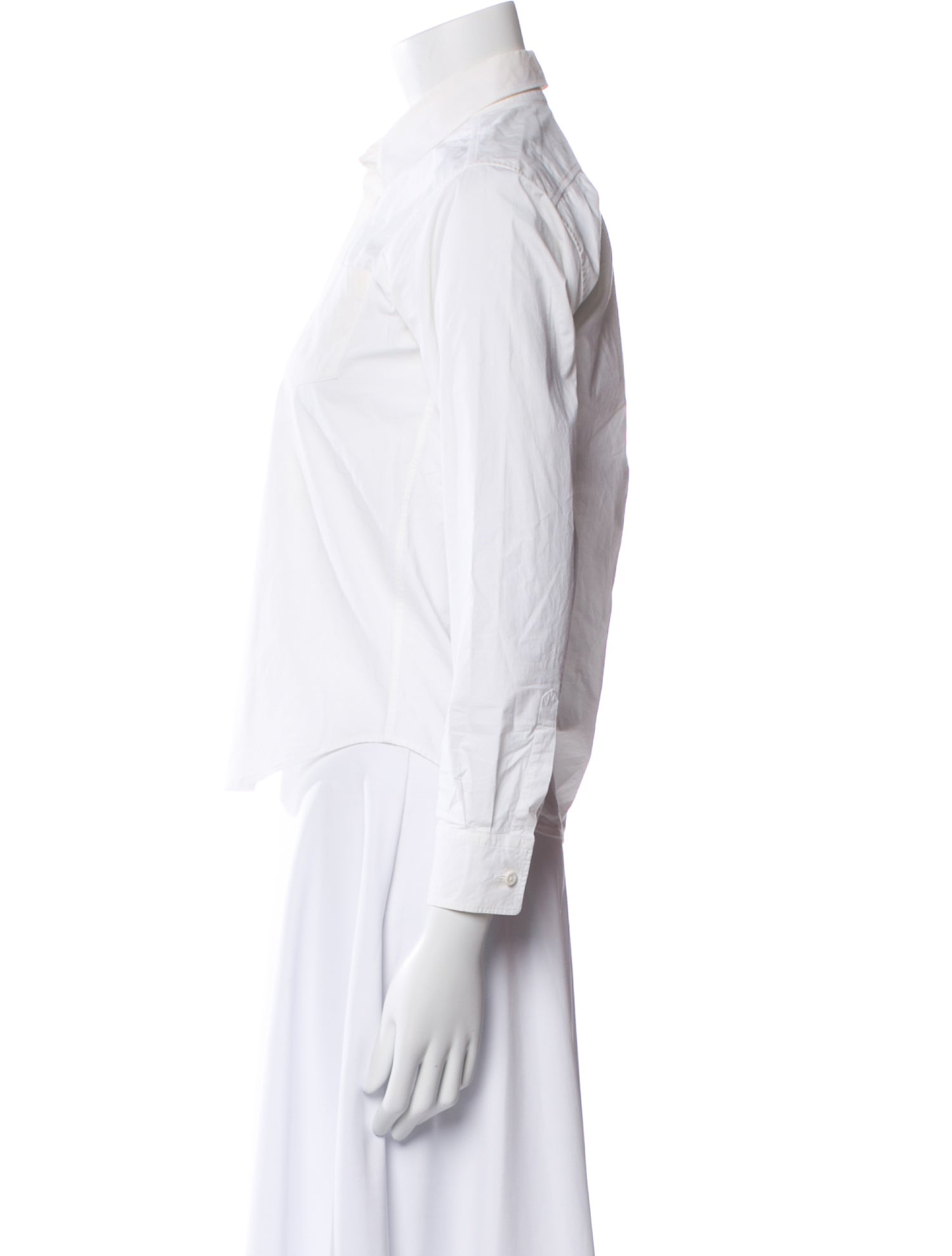 Jil Sander Three-Quarter Sleeve Button-Up Top