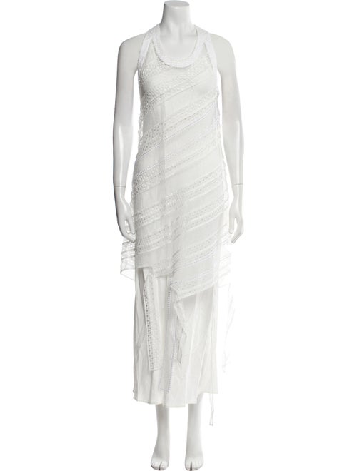 Jil Sander Scoop Neck Long Dress