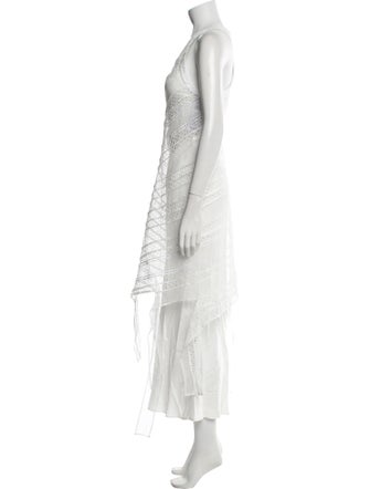 Jil Sander Scoop Neck Long Dress