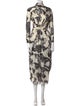 Jil Sander Silk Long Dress