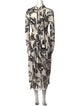 Jil Sander Silk Long Dress