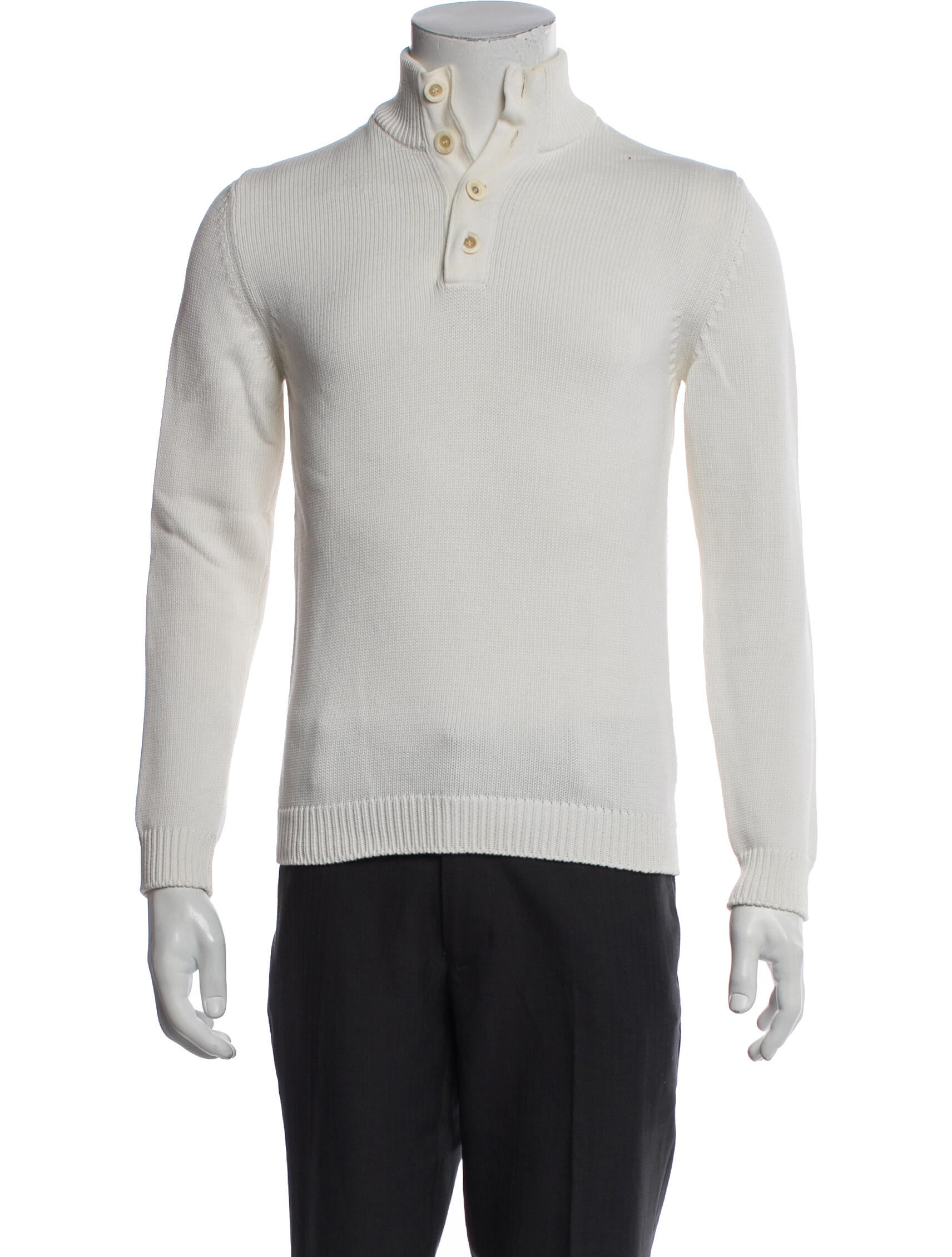 Jil Sander Mock Neck Long Sleeve Pullover