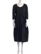 Jil Sander Scoop Neck Midi Length Dress