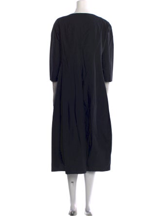 Jil Sander Scoop Neck Midi Length Dress
