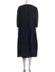 Jil Sander Scoop Neck Midi Length Dress