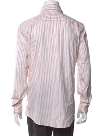 Jil Sander Striped Long Sleeve Dress Shirt
