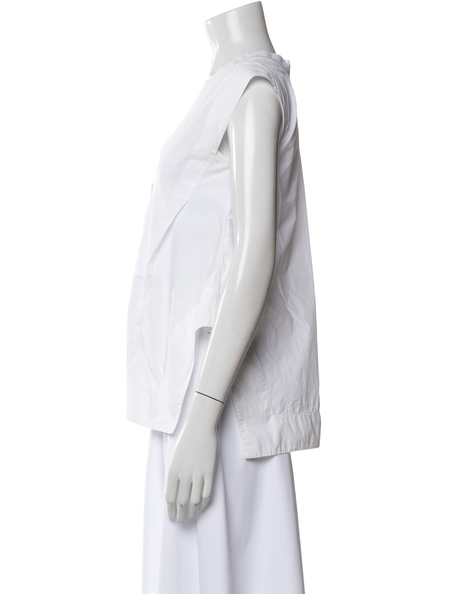 Jil Sander V-Neck Sleeveless Blouse