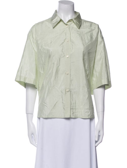 Jil Sander Three-Quarter Sleeve Button-Up Top