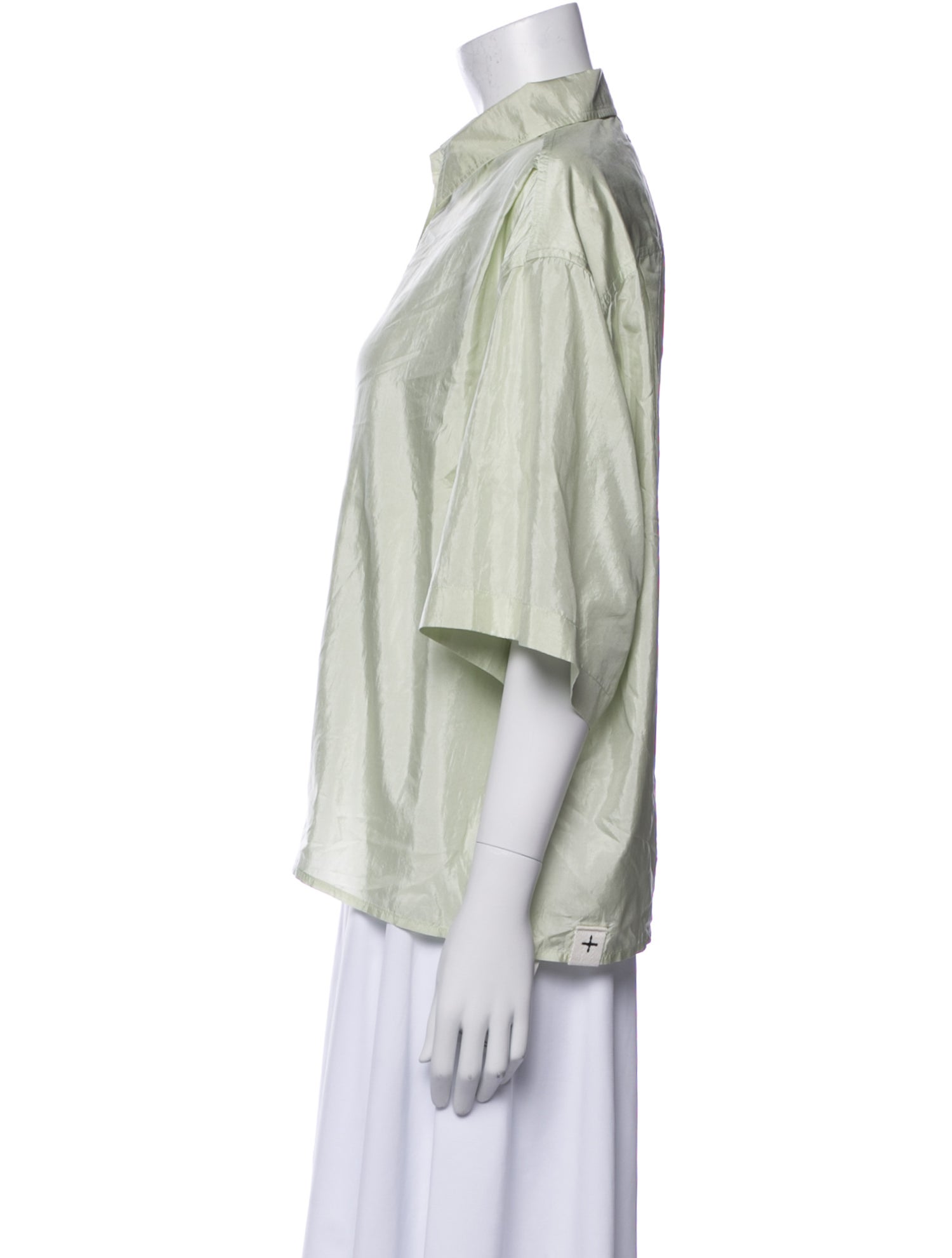 Jil Sander Three-Quarter Sleeve Button-Up Top