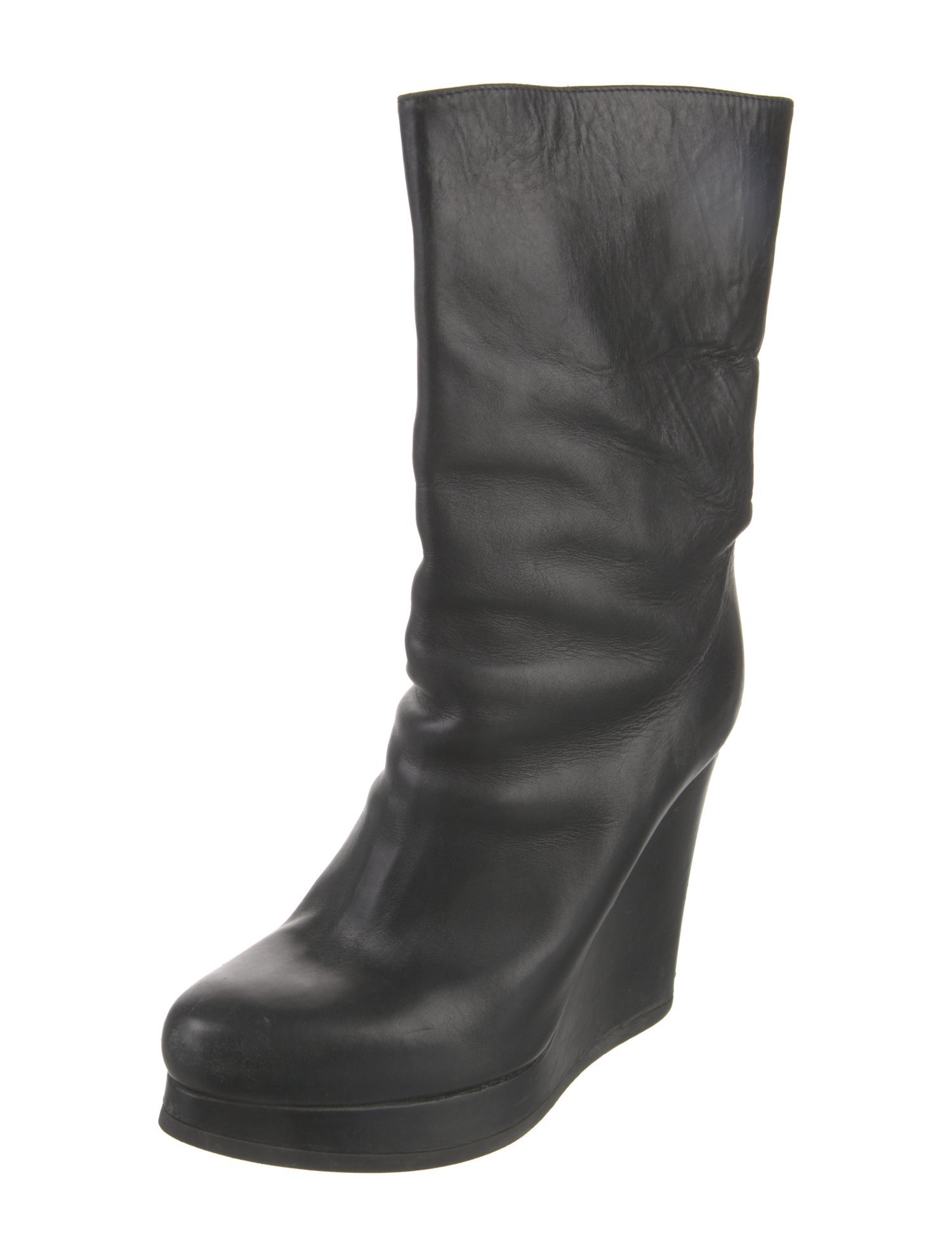 Jil Sander Leather Rain Boots