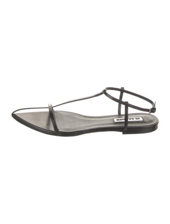 Jil Sander Leather Slingback Flats