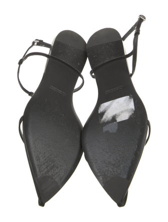 Jil Sander Leather Slingback Flats