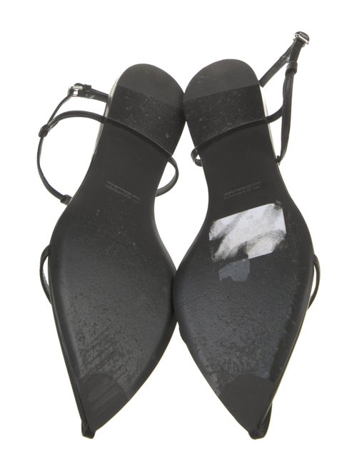 Jil Sander Leather Slingback Flats