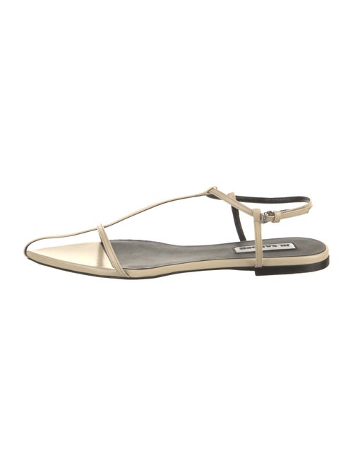 Jil Sander Leather Slingback Flats
