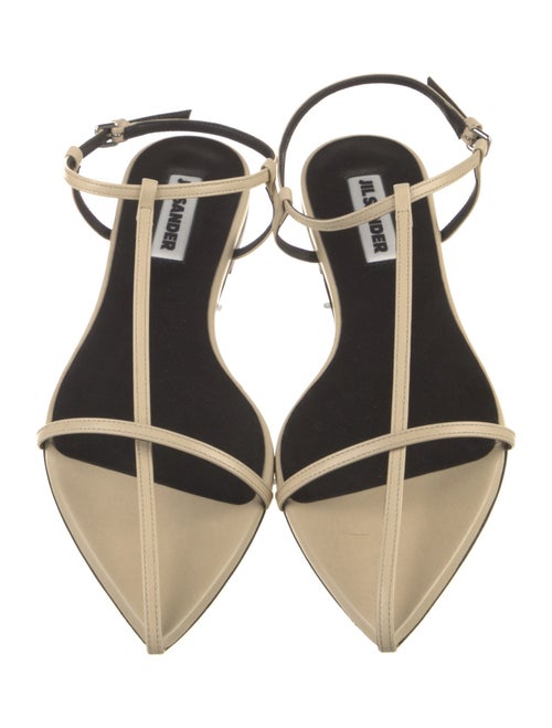 Jil Sander Leather Slingback Flats
