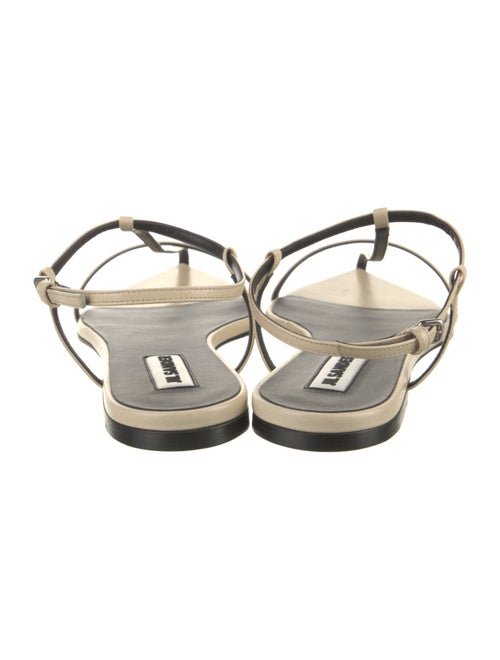 Jil Sander Leather Slingback Flats