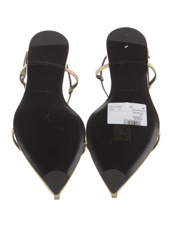 Jil Sander Leather Slingback Flats